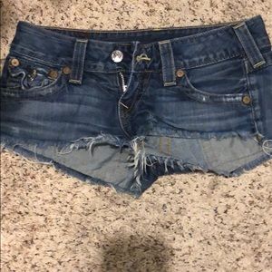 True Religion jean shorts